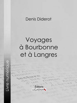 cover image of Voyages à Bourbonne et à Langres
